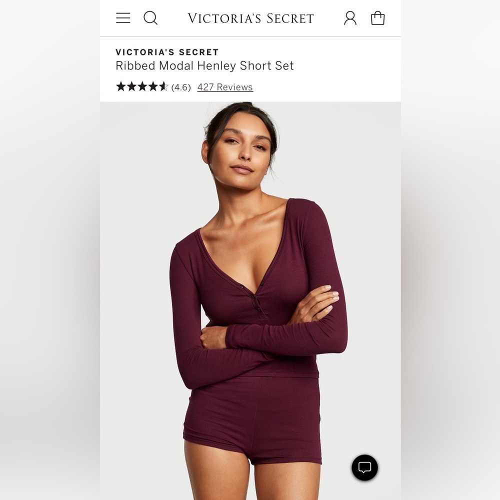 Victoria’s Secret modal henley set